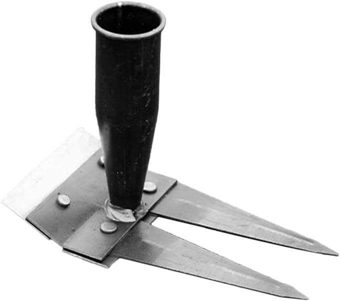 Onkruidgereedschap - Tuingereedschap Hark - Gazon Onderhoud - Dubbelzijdig Ontwerp - 20 cm Breed - Metaal