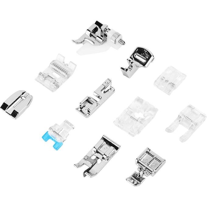 11-delige set Multifunctionele huishoudelijke naaimachine naaivoet gereedschapsset accessoire white