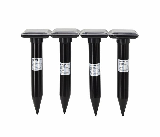 Awtools AW62011 - Mollenverjager - Batterij - Set van 4 - Weerbestendig