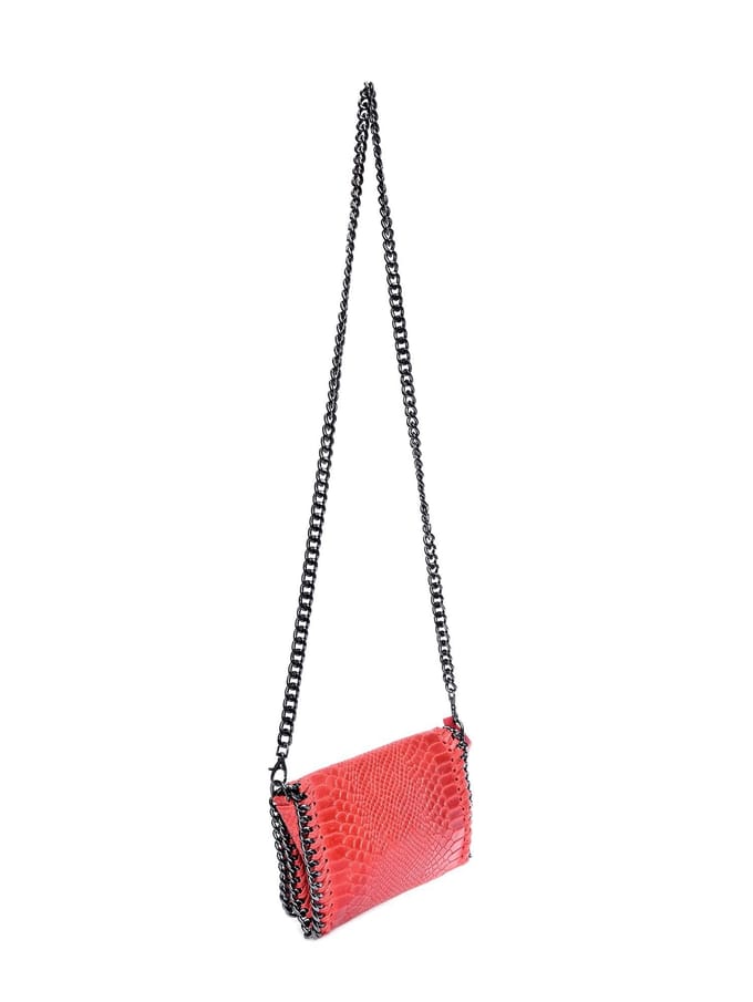 Luisa Vannini Rood Rundleer Tas