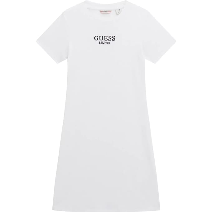 Geribbelde t-shirt jurk voor meisjes Guess