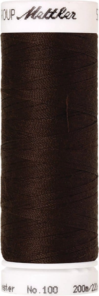 Amann Mettler Seralon Naaigaren – Chocolate (0428) – 200 m – No. 100 – 100% Polyester – Per Stuk
