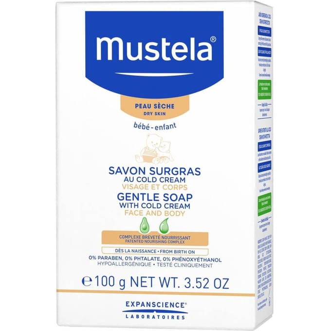 Mustela Natural Beeswax Gentle Cleansing Soap Bar - 100 g
