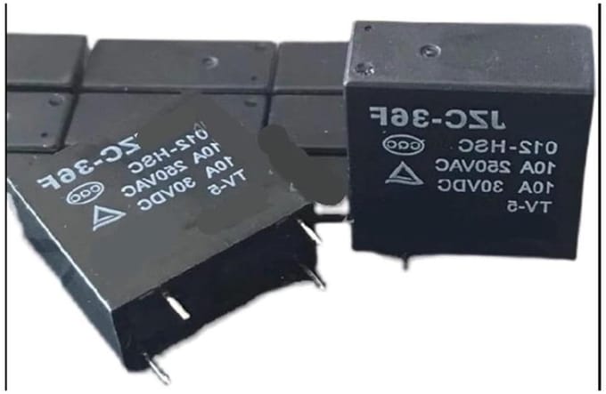 Elektromechanisch relais - Schakelcomponent - Elektrische schakeling - Normaal open contact - 10 stuks - Zilverkleurig
