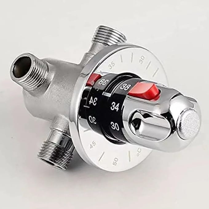 Thermostatische Mengkraan - Douchekraan Temperatuurregeling - Veilig Douchen - Directe Temperatuurcompensatie - DN15 G1/2 Inch - Messing