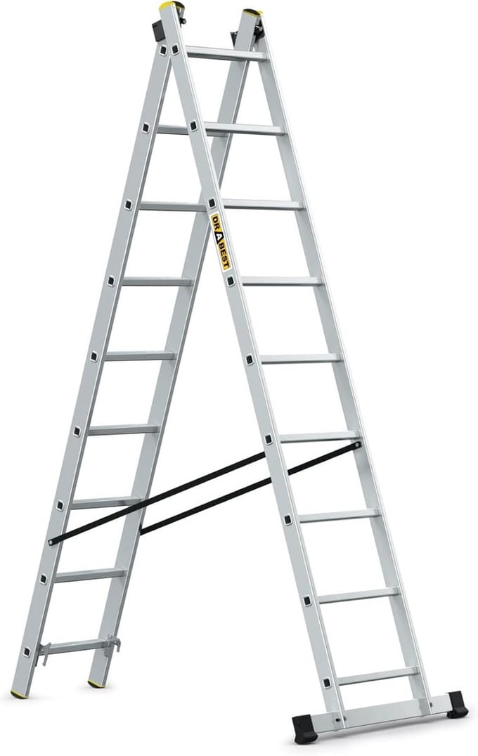 Professionele Aluminium Steigerladder 2 Delig EN-131 Standaard 150 kg