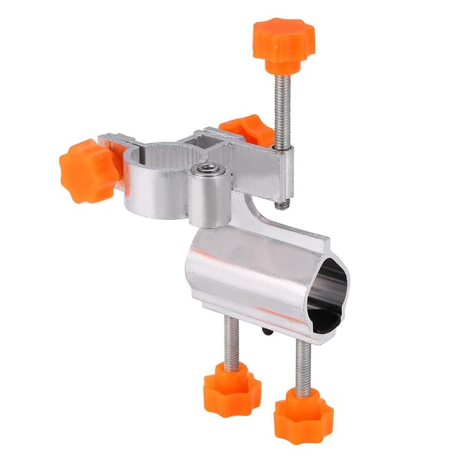 Duurzame aluminiumlegering hengelstokhouder stoelklembeugel visgerei accessoire(Oranje) gray