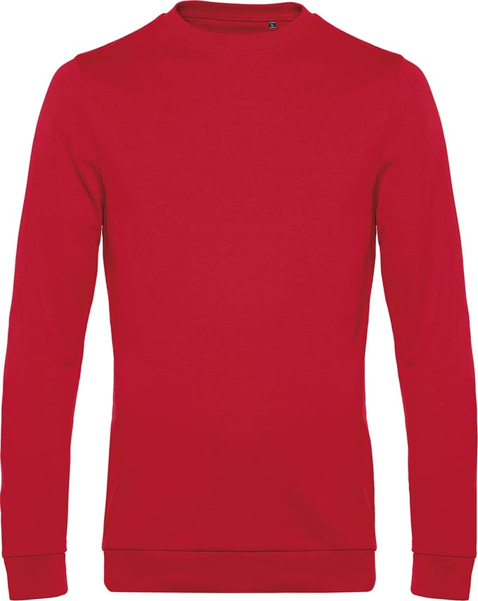 Sweater 'French Terry' B&C Collectie maat S Rood