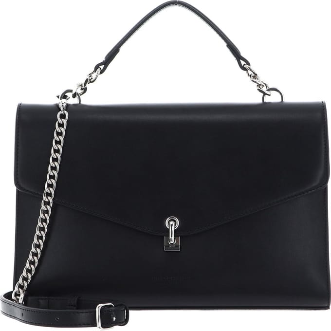 SEIDENFELT MANUFAKTUR Handtas Schoudertas Kisa Handbag Black Zwart