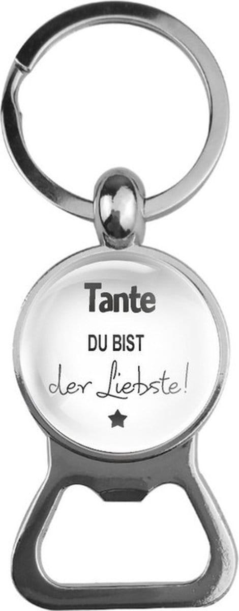 Bieropener Glas - Tante Du Bist Der Liebste