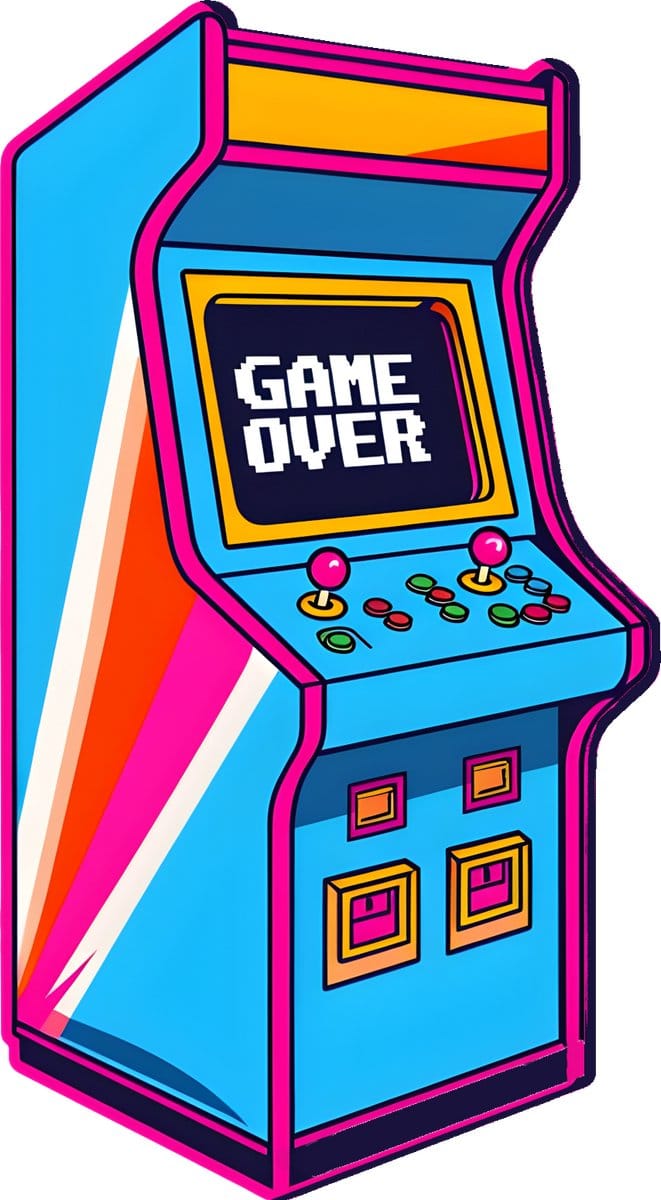 4one6 industries - "Game Over" Arcade Machine-sticker
