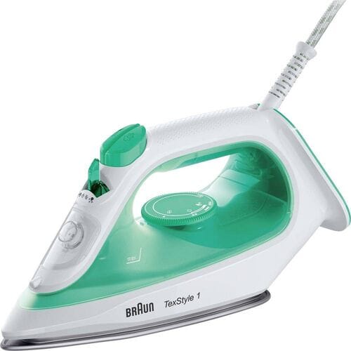 Braun TexStyle 1 SI1040GR - Stoomstrijkijzer - Eenvoudig Strijken - Lichtgewicht - Groen