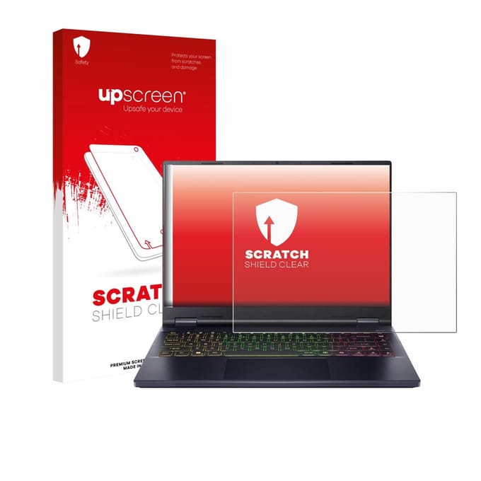 upscreen - Screenprotector voor Acer Predator Helios Neo 14 AI - Folie Beschermfolie transparant