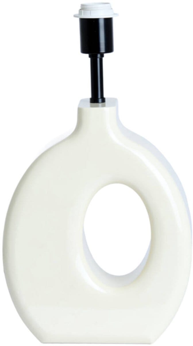 Tafellamp - crème - KANTI - hout - losse armatuur - E27 - 1743343 - Light & Living