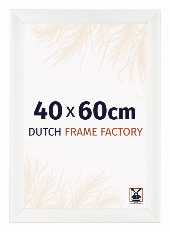 Fotolijst 40x60 cm - MDF - Wit Geveegd - Praag