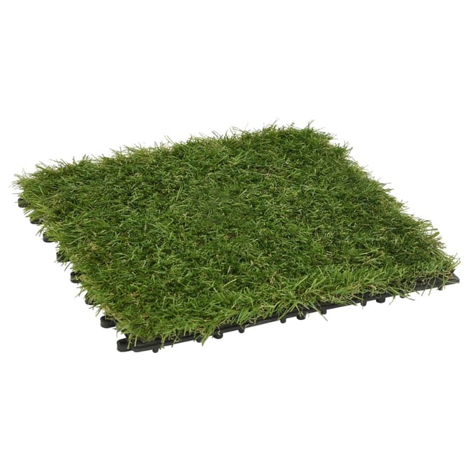 vidaXL - Kunstgrastegels - 22 - st - 30x30 - cm - groen