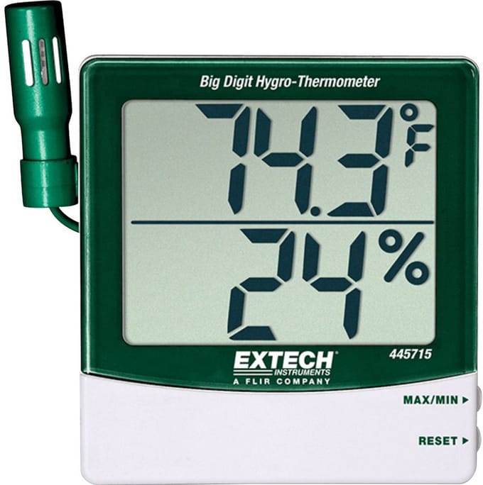 Extech 445715 – Temperatuurmeter – Luchtvochtigheidsmeting – -10 tot 60 °C