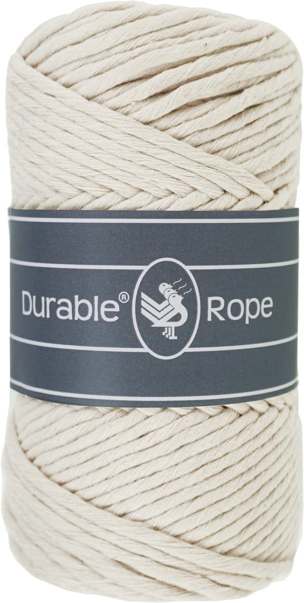Durable Rope - Macrame Touw - Ivoor - 75 Meter - Garen voor Haken en Macramé
