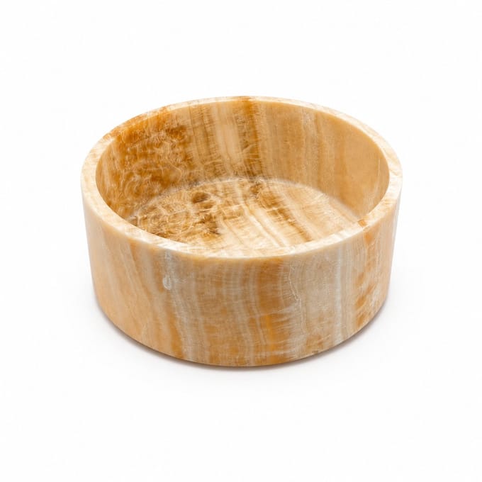 Marmoree - Onyx - Marmer - Schaal - Rond - 24 cm