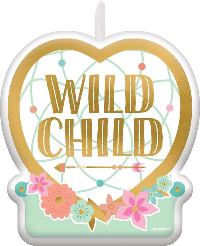 Amscan Verjaardagskaars Boho Birthday Meisjes 6 X 6,5 Cm
