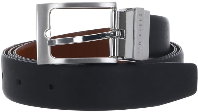 Ted Baker riem Karmer Reversible Leather Belt W85 Black zwart bruine