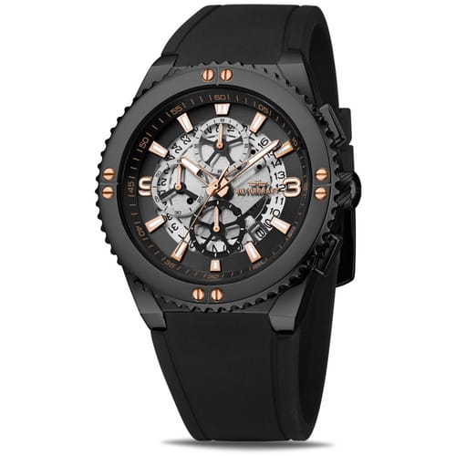 Rotorcraft - Heren Horloge Scorpion Chrono - Zwart
