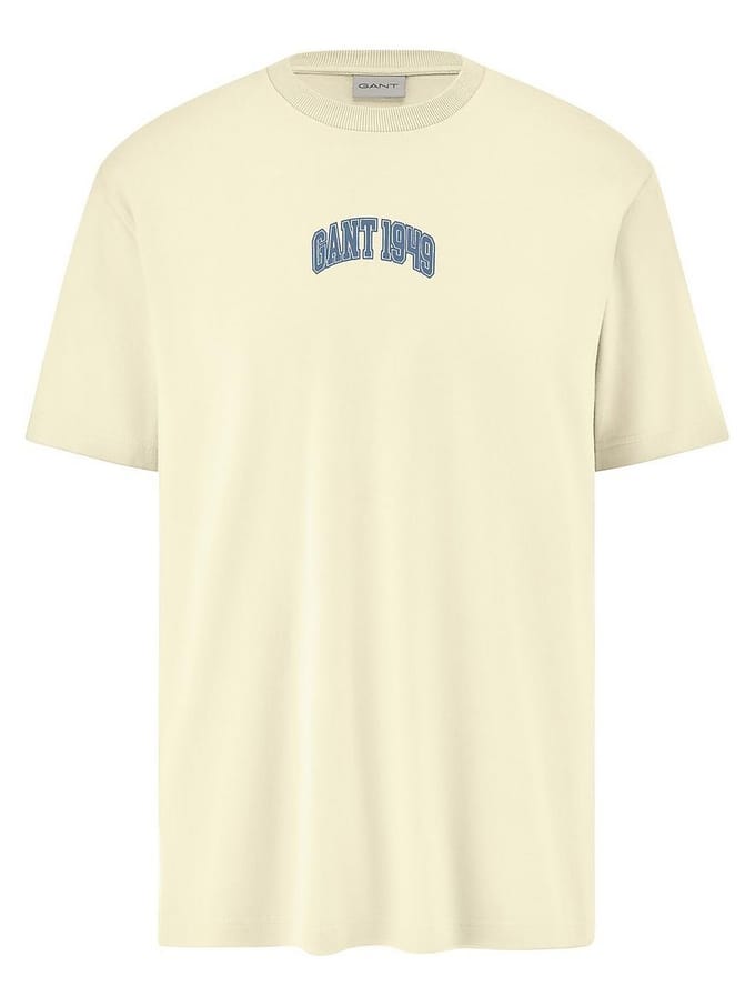 Shirt ronde hals Van GANT wit