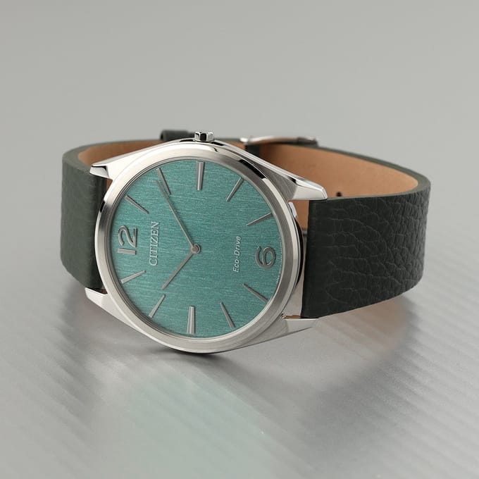 Citizen Suratto AR3120-32X Horloge - Leer - Groen - Ø 38 mm