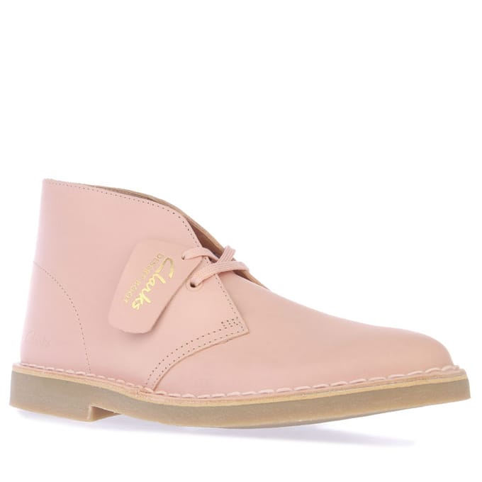 Clarks Originals Desert Boot 2 leren dameslaarzen, roze