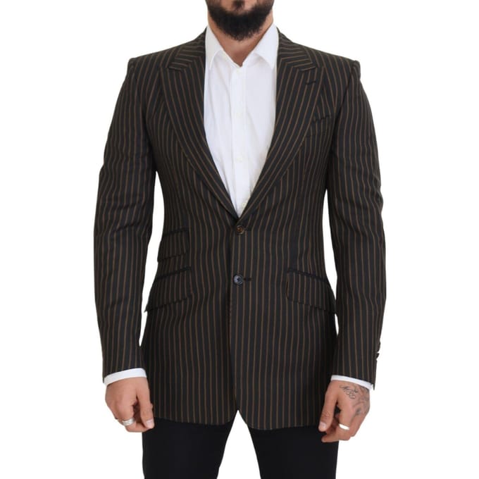 Pinstripe Blazer Klassieke Formele Kleding