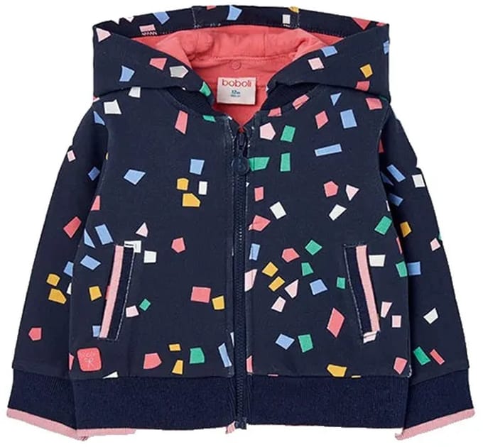 Boboli Fleece Printed Jas Blauw 24 Months Kinderen