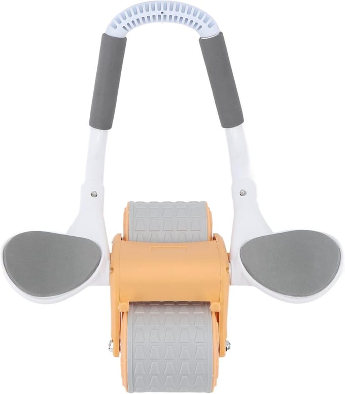 Buikwiel met Elleboogsteun - Ab Roller Core Trainer - Thuis Trainen - Automatische Rebound Functie