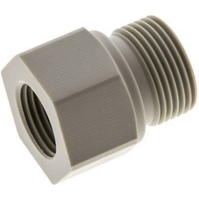 Verloopring G1/2'' Binnendraad X G3/4'' Buitendraad Polypropyleen (PP) 10bar FDA 32mm Hex