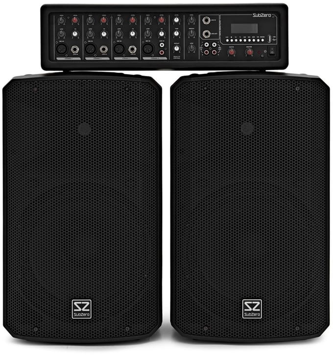 SubZero SZPA-410 175 W 10 PA-systeem met digitale mediaspeler