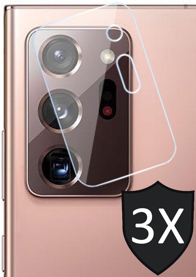 Screenprotector geschikt voor Samsung Note 20 Ultra - Camera Protector Lens - 3 Stuks