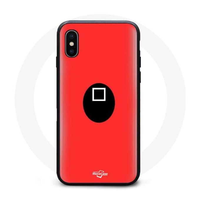 Hoesje - Squid Game - Iphone XS Max - Flexibel - Rood - Unisex