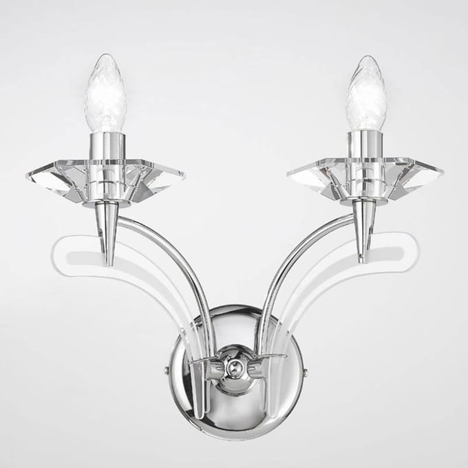 Metallux Wandlamp Icaro 2-lamps chroom