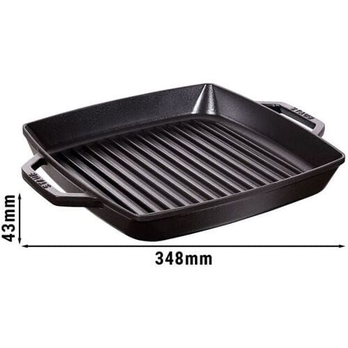 STAUB GRILL PANS - Grillpan - 280x280mm - Gietijzer - Zwart