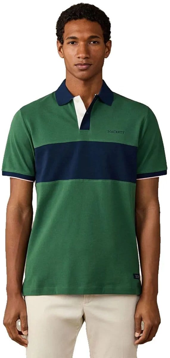 Hackett Hm5600207 Korte Mouw Poloshirt Groen M Man