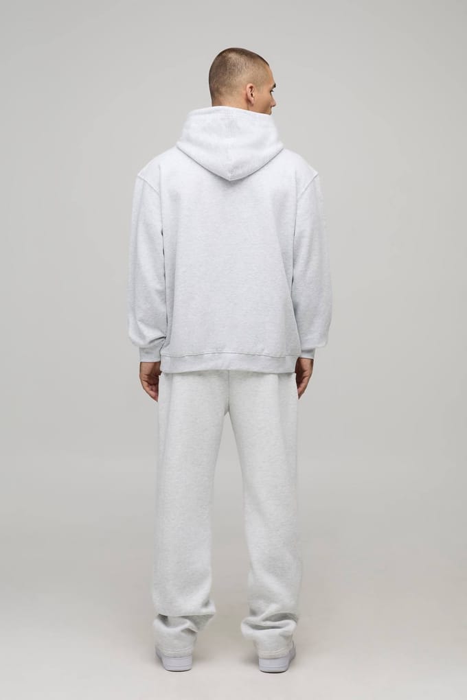 Oversized NFL Broncos X Panthers Gelicenseerde Bedrukte Hoodie | Ash Grey | Size Medium