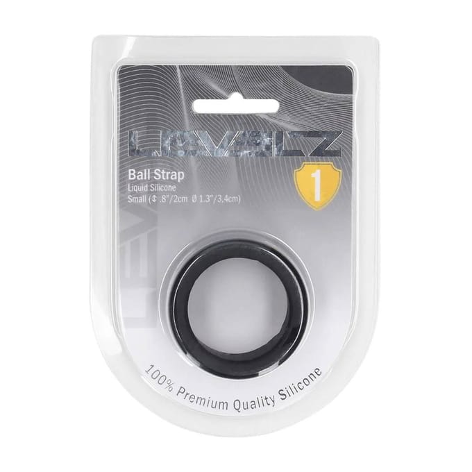 Anneau d'Érection Pour Testicules Silicone Bande de Compression Noir S 34mm