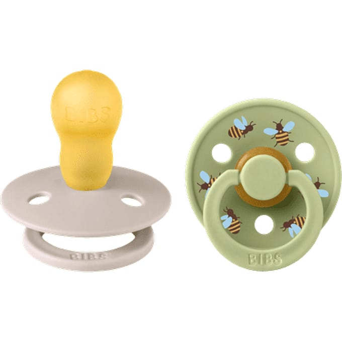 BIBS Studio Colour 2 PACK Bumblebee Latex Size 3 Mushroom Mix 2 st