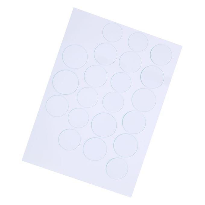 Ensemble de 21 verres de montre plats 35-45mm Bord lisse Résistant aux hautes températures Épaisseur 1,2 mm white