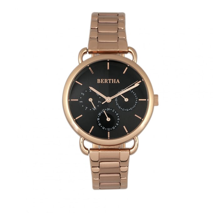 Bertha Gwen armbandhorloge met dag/datum