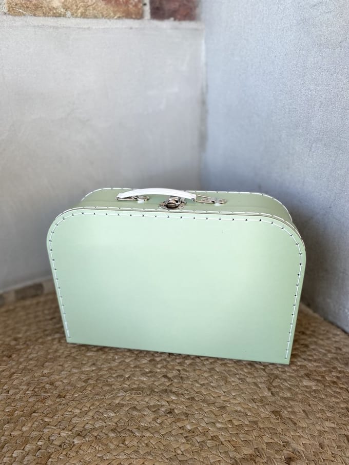 Koffertje karton groen maat S