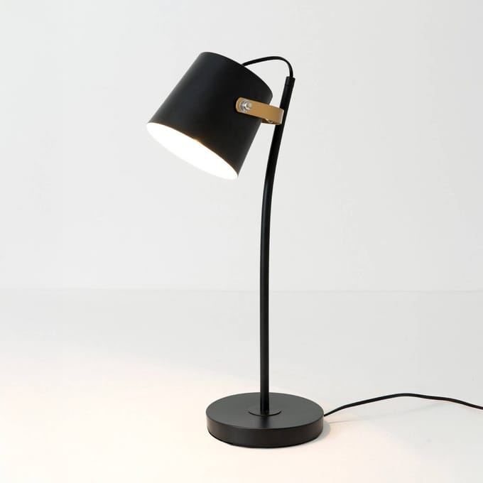 Holländer Tafellamp ESPERTO, zwart, hoogte 53 cm, metaal, E27