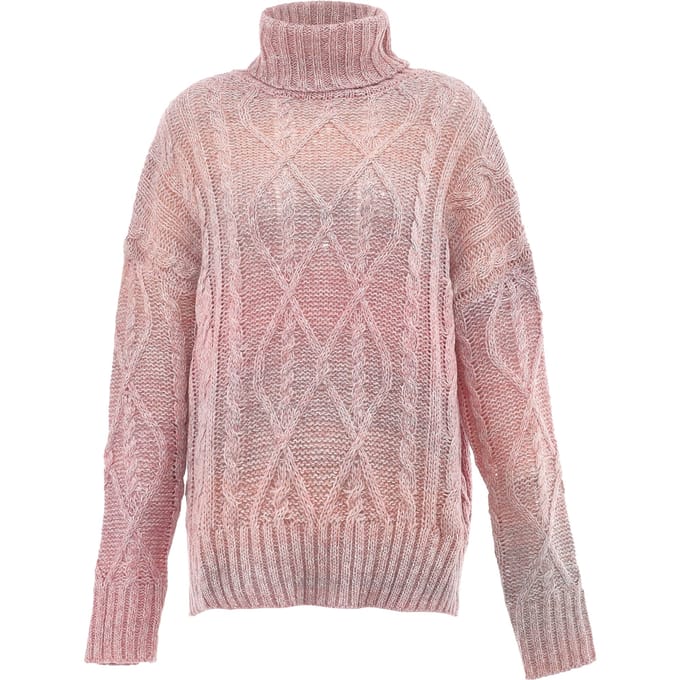 Mymo Trui met coltrui Dames roze geel