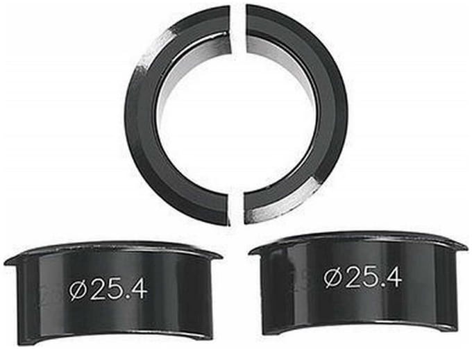 Ergotec Vulbus Stuurbocht 25,4 Mm Aluminium Zwart 4-delig
