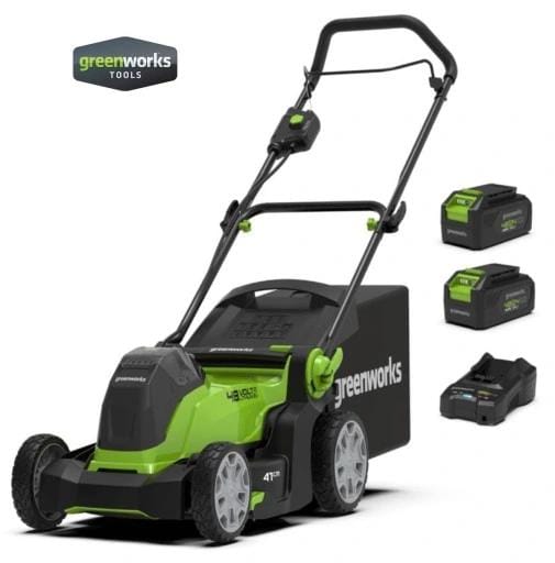 Greenworks - G48LM41K2X grasmaaier met 2 48/24V accu's