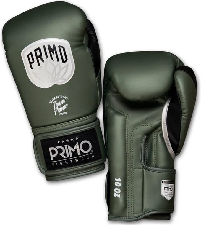Primo Emblem 2.0 Semi Leather Bokshandschoenen - Army Green - legergroen 14 oz